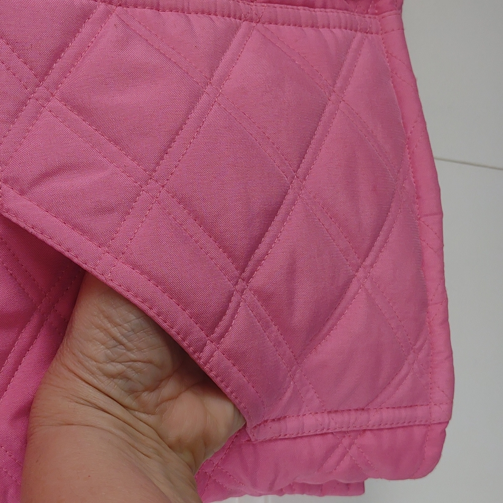 Tuff Rider Ride "N" Go Pink Quilted Full Zip & Snap Pocket Riding Vest - Picture 4 of 12